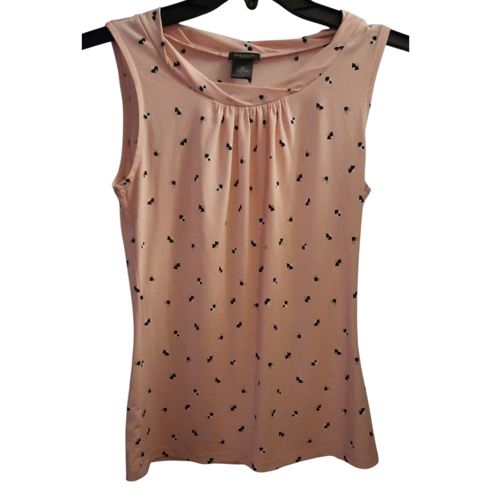 Ann Taylor Factory Sleeveless Pink Blouse Size XS